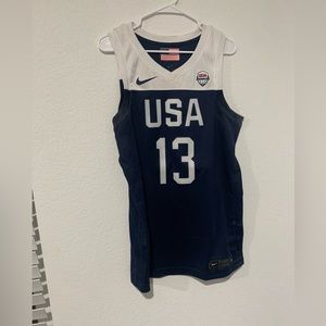 Nike Mens Medium James Harden USA Basketball jersey